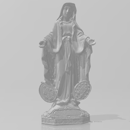 Medaille Dame Gnaden daille Wunder virgen Jungfrau medaille Medailla of Maria 3D print model - Mito3D