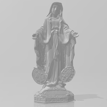 medal lady graces daille miraculeuse virgen virgin médaille miraculeuse miraculeuse medalla milagrosa the medal of our lady of graces miraculous medal miraculous medal virgin mary mary god mother of god 3d print model - Mito3D