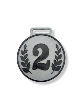 médaille seconde endroit 2 2nd bijoux sports Jeux récompenses livraisons souvenirs souvenir 3d print model - Mito3D