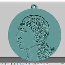 medalha símbolo Honduras joalheria 3d print model - Mito3D