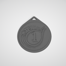 medalha tênis nr 1 3d print model - Mito3D