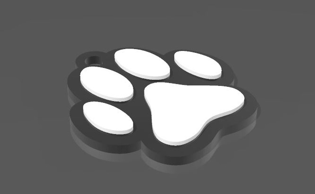médaillon chat chien bijoux clé bague personnalisable 3d print model - Mito3D
