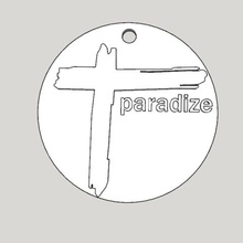 medaglione croce indocina album paradize gioielli indochine paradiso 3d print model - Mito3D