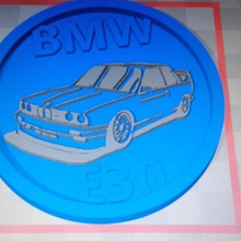 medallion e30 various bmw 3d print model - Mito3D