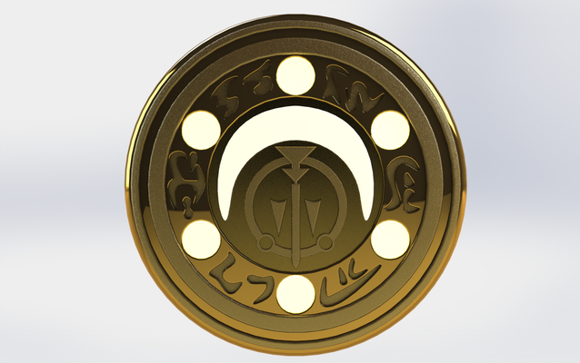 medalhão of principe pérsia guerreiro gravado areias tronos artefato cosplay colar suspirar farah 3d print model - Mito3D