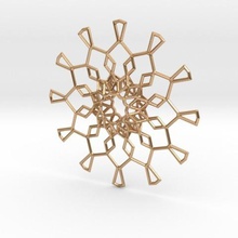 medallion sun jewelry 3d print model - Mito3D
