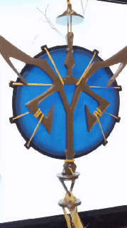 medalhão azul los iluminados re4 refazer residen 4 leon réplica iluminado zumbis arte vídeo jogos 3d print model - Mito3D