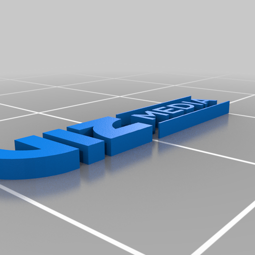 médias logo 3D print model - Mito3D