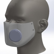 tıbbi maske - corona virüs aracı filtre 3d print model - Mito3D