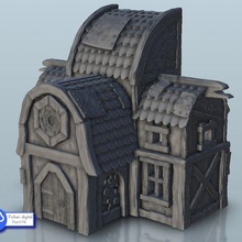 medieval alchimist laboratory - warhammer resin age sigmar bolt action flames war architecture house miniatures building scenery wargame figures game terrain dungeon fantasy games accessories 3d print model - Mito3D