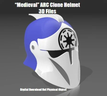 médiéval arc cloner soldat casque 3d print model - Mito3D