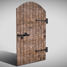 medieval arched door architecture building castle knight saxon norman fantasy tudor game 3d print model - Mito3D