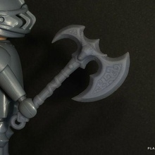 medieval army axe - custom scale playmobil figures game toys art toy helmets miniatures dollhouse 3d print model - Mito3D