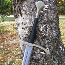 medieval bastard sword 135 cm carbon reinforcement ready cosplay larp game costume prop 3d print model - Mito3D