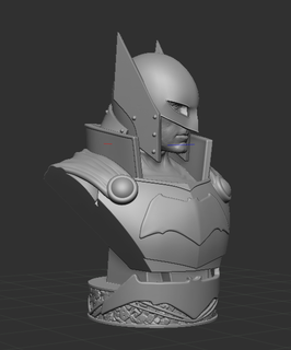 medieval batman bust justice league avengers old west statue leage dc 3d print model - Mito3D