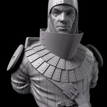 médiévale buste divers blender obj stl zbrush miniature figurine le chevalier guerrier medeval 3d print model - Mito3D