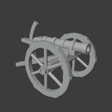 medieval cannon game 28mm bombard tabeltop 3d print model - Mito3D