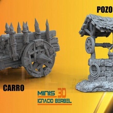 medieval cart stl 3d warhammer orcs ogres orc ogre gameworshop minis paint 3d print model - Mito3D