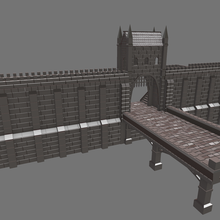medievale castello fa ade architettura 3d modello scala struttura facciata 3d print model - Mito3D