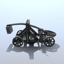 medieval catapult game asset ready weapon english house low poly tudor fantasy 3d print model - Mito3D
