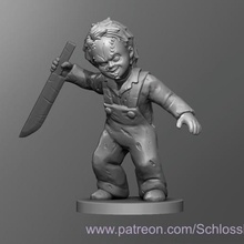 medieval chucky game dnd dungeons dragons tabletop toy 3d print model - Mito3D
