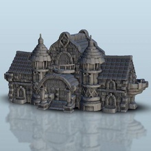 medieval city hall - warhammer age sigmar bolt action flames war architecture house thumbnails building scenery wargame figures game land dungeon fantasy games accessories 3d print model - Mito3D