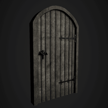 medieval door architecture door-fittings virtual-reality fantasy prop asset gothic tudor entrance entry building knight anglo-saxon saxon game doorframe 3d print model - Mito3D
