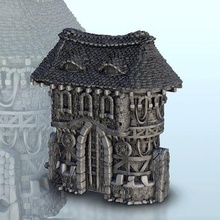 medieval fortified city gate - warhammer resin fdm age sigmar bolt action terrain miniatures scenery 28mm 32mm 15mm architecture house thumbnails building wargame figures game land dungeon fantasy games accessories 3d print model - Mito3D