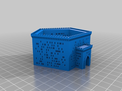 medieval fortaleza generador personalizado edificios estructuras arquitectura casa 3d print model - Mito3D