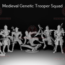 medieval genetic trooper squad - legion scale star wars fantasy dnd dungeons and dragons miniatures wargaming tabletop warhammer song of fire ice clone 3d print model - Mito3D