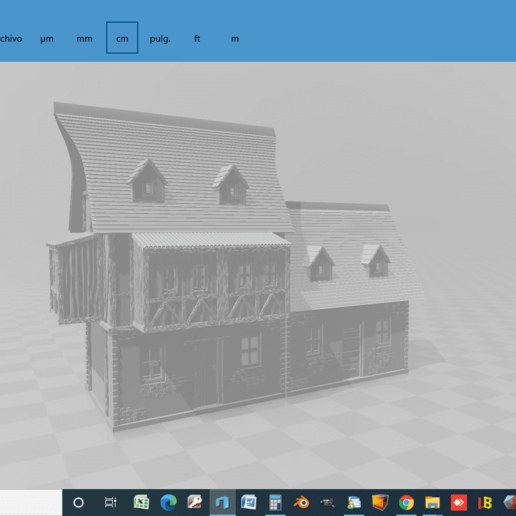 medieval casa h0 muñeca casas dioramas ho modelado miniaturas 3D print model - Mito3D