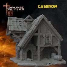 medieval house scenery warhammer d&d 3d print model - Mito3D