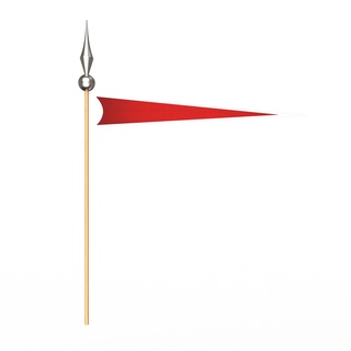 mittelalterlich Flagge Karikatur alt uralt gotisch Standard Wimpel Streamer Anhänger Sachen Banner Symbol 3dmodel 3d print model - Mito3D