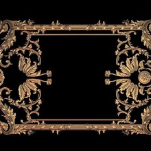 medieval renaissance frame decoration moulure art 3d print model - Mito3D