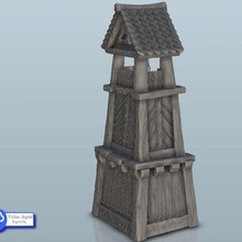 medieval roofed outpost 13 - warhammer age sigmar bolt action flames war architecture house thumbnails building scenery wargame figures game land dungeon fantasy games accessories 3d print model - Mito3D