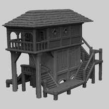 1 Ortaçağ sahne - laketown evi oyun arazi masa üstü rpg d&d dungeons & dragons 3d print model - Mito3D