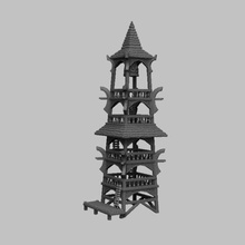 Ortaçağ sahne - laketown watchtower oyun arazi masa üstü rpg d&d dungeons & dragons 3d print model - Mito3D