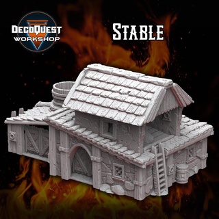 medieval stable  3d print model - Mito3D