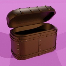 medieval steampunk treasure chest props 3d print model - Mito3D