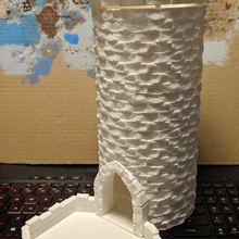 de pedra medieval dados - torre modular jogo warhammer wargaming wargame o terreno ruínas mordheim frostgrave fantasia da 3d print model - Mito3D