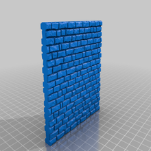 medieval stone wall 28mm scale - 10x10cm modeling toy 3d print model - Mito3D