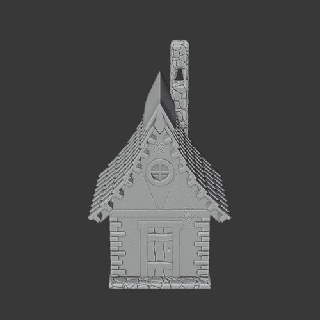 medieval estilo casa 3d print model - Mito3D
