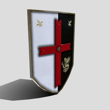 medieval estilizado do escudo vários cavaleiro o personagem feminino prop ativo fantasia armadura jogo 3d print model - Mito3D