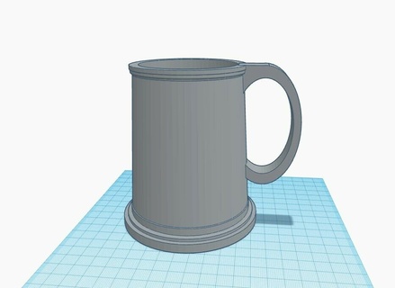 medieval tankard v2 cup fantasy 3d print model - Mito3D