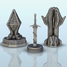 medieval totems - warhammer resin fdm age sigmar bolt action terrain miniatures scenery 28mm 32mm 15mm game architecture house thumbnails building wargame figures land dungeon fantasy games accessories 3d print model - Mito3D