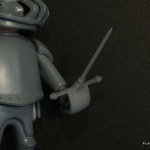 medieval vizcaína punhal personalizadas escala figura playmobil jogos brinquedos arte brinquedo cavalheiro capacete exército miniaturas casa boneca 3d print model - Mito3D