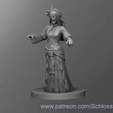 medieval weeping woman game toy tabletop dungeons dragons dnd 3d print model - Mito3D