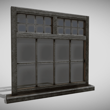 mittelalterliche Fenster Architektur asset Spiel bereit Haus low-poly tudor fantasy 3d print model - Mito3D