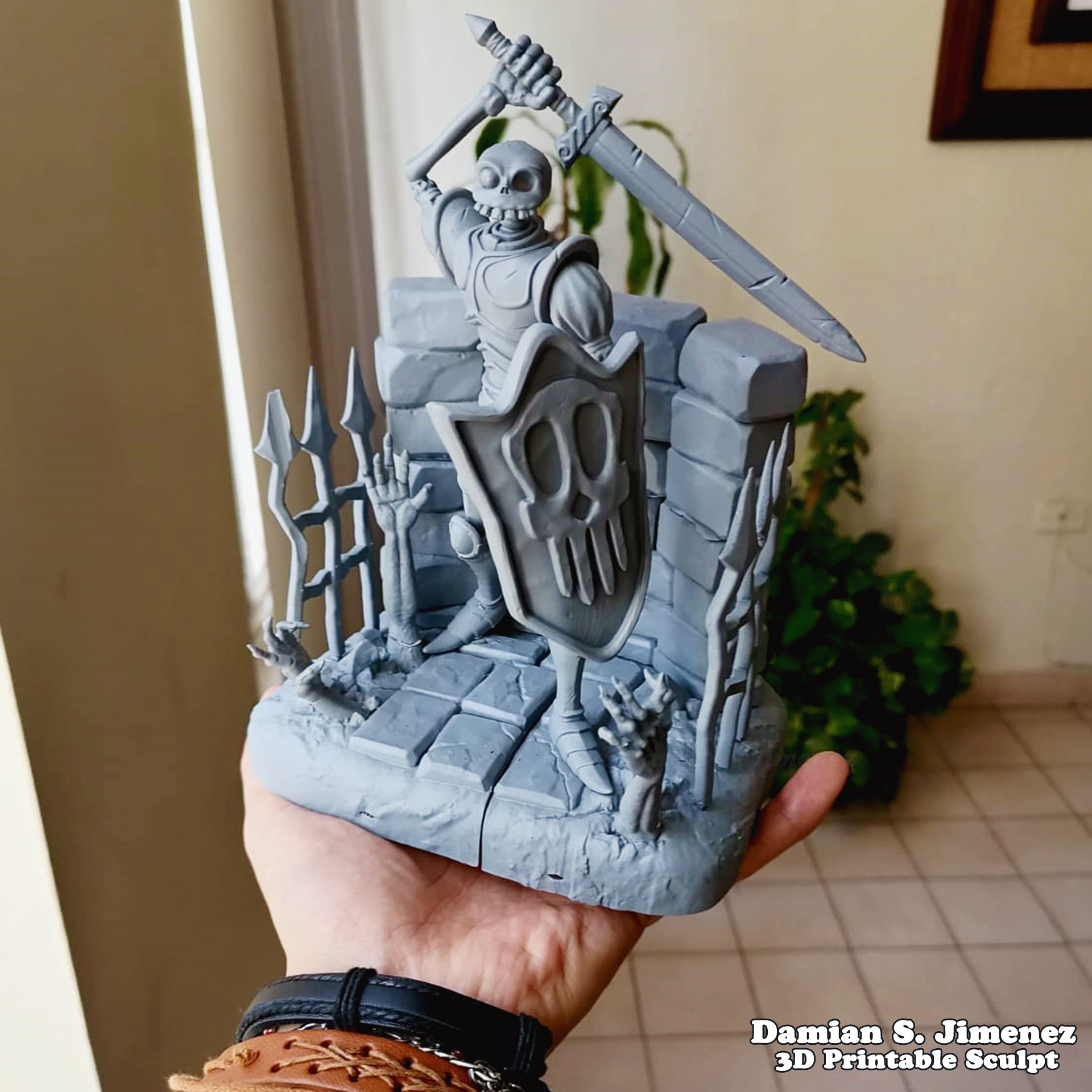 medievil Senhor Daniel fortesque 3d impressão stl Admirador arte miniaturas 3D print model - Mito3D