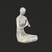 meditação poli 3 arte decoração decora casa ioga 3d print model - Mito3D